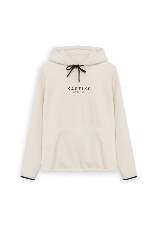 Kaotiko Unisex Flecce - Felpa Con Cappuccio - Ivory -Kaotiko Negozio Di Abbigliamento Alla Moda 7f1ae4de381b40678bc611ebc10ad34d