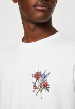 Kaotiko Bird Roses UnisexT-Shirt Con StampaWhite Uomo T-shirt E Polo KAI2100CN-A11 -Kaotiko Negozio Di Abbigliamento Alla Moda 9800b616bd714fbf9b1512ff50832b62